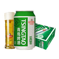 TSINGTAO 青岛啤酒 青岛清爽330ml*24听 破损包赔