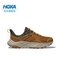 HOKA ONE ONE 男女鞋冬季中低帮户外徒步鞋ANACAPA GTX防水 蜜色/麦青色-男款（二代低帮） 42.5