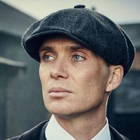 浴血黑帮羊毛八角帽男剃刀党英伦贝雷帽复古文艺报童帽时尚画家帽 黑色 58-61