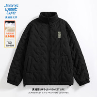 JEANSWEST LIFE真维斯新中式保暖棉服男士冬季厚实上衣显瘦百搭青少年防风外套潮