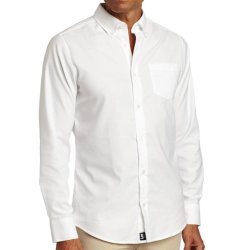 royal leerdam Uniforms 男式长袖牛津纺衬衫 White Medium