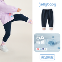 女童打底裤秋冬2024秋季休闲裤女宝宝加绒外穿加厚儿童裤子 宝蓝-JDG43856