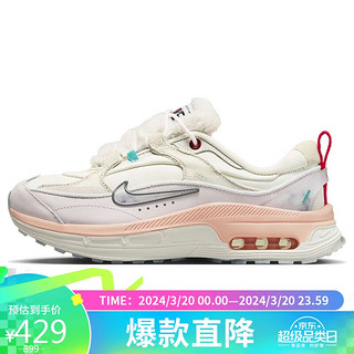 耐克NIKE春夏休闲鞋38女AIR MAX BLISS运动鞋FD4340-111帆白36.5 FD4340-111帆白/白-北极橙