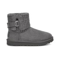 UGG 女子针织短靴 1113463 炭灰色