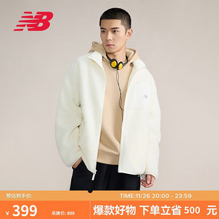 new balance 24年男款潮流简约百搭舒适早秋拉链针织外套AMJ43362 CIC L