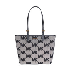MICHAEL KORS 迈克·科尔斯 奢侈品 MK女包 JET SET TRAVEL大容量菜篮子包托特包 黑色/白色