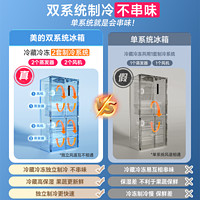 Midea 美的 531十字对开双开四门风冷无霜一级家用大容量冰箱