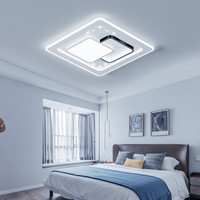 FEIQIPU 菲奇普 客厅吸顶灯 LED灯具 黑白+方47*7CM+54W 三色光