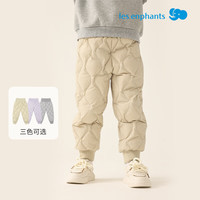 丽婴房（Les enphants）儿童高腰羽绒裤24年秋冬男童女童保暖羽绒裤 卡其色 120cm