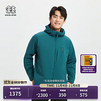 KOLON SPORT/可隆夹克 男子户外PRIMALOFT棉服保暖外套运动骑行上衣 LHPJ3WTK25-DG 深绿色 175/L