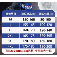 NASA WEEK2024圆领连帽卫衣男女潮牌宽松百搭秋季加绒上衣