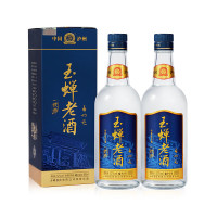 今日必买：YUCHAN 玉蝉老酒 优曲52度浓香型 500ml 传统工艺 纯粮固态发酵高粱优级酒 2瓶 玉蝉优曲双支装