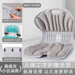 姿挺美 人体工学护腰坐垫办公室撑腰腰靠座椅靠垫久坐腰垫靠背垫椅子