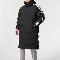 adidas ORIGINALS 长款保暖运动600蓬连帽鸭绒男子面包羽绒服