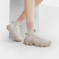 【奶油鞋】女鞋时尚夏季休闲鞋女士厚底增高百搭复古帆布鞋