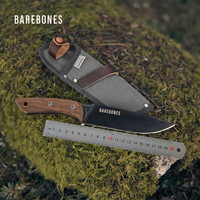 BAREBONESBAREBONES北邦6号小铁片战术防身特战野外求生军刃碳钢刀具 6号野战刀