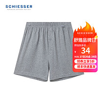 SCHIESSER 舒雅 男士纯棉透气阿罗裤家居短裤睡裤E5/24195X 花灰 XXL