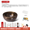 梵木果【满月钵】尼泊尔手工颂钵佛音碗青铜磬瑜伽音疗愈冥想静心一套 【五行中套钵】5个钵约15-25cm 梵圣导师级顶配【默认虎斑】
