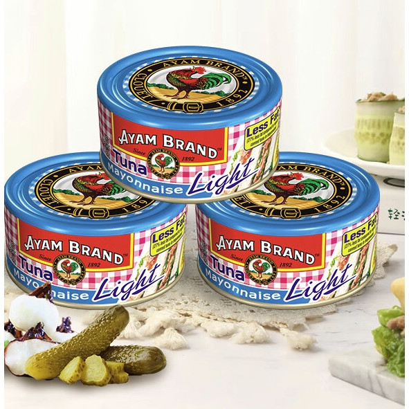 控油福音、有券的上：AYAM BRAND 雄鷄標 沙拉酱金枪鱼罐头160g