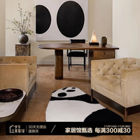 若奈纽约Resting Panda熊猫可爱治愈可机洗水洗地毯客厅卧室床边毯 【熊猫地毯】 90CM×150CM