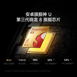 红米 小米（MI）REDMI K80 第三代骁龙8 &旗舰芯片 狂暴引擎4.0 光影猎人 6550mAh 玄夜黑 16GB+512GB