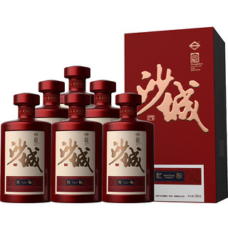 Desert Castle 沙城 老窖浓香型白酒纯粮酿造固态发酵42度 460mL 6瓶 红标