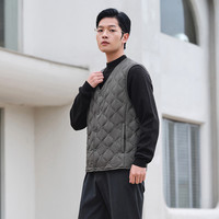 坦博尔秋季时尚羽绒马甲男轻薄短款v领舒适保暖休闲百搭坎肩