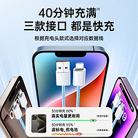 88VIP：铂信 适用苹果14充电器线iPhone13promax数据线15手机16闪ipad平板11原12品PD加长usb正8装typec