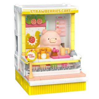 SEMBO BLOCK 森宝积木 Lulu罐头猪街景系列 608082 草莓蛋糕店