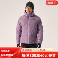 始祖鸟(ARC'TERYX)Solano Down 24秋冬轻量透气防水750蓬鹅绒保暖男士连帽羽绒服 星际紫Interstellar L