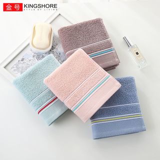 金号 KINGSHORE纯棉毛巾纯棉100%纯棉抗菌抗螨抗霉洗脸毛巾加厚全棉洗澡男士毛巾 绿色+棕色 100g