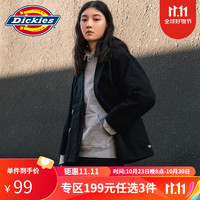 dickies【联名款】Dickies&Jouetie 外套女 春季西装领百搭个性DK008436 黑色 M