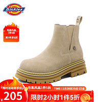 Dickies 帝客 女士马丁靴时尚百搭高帮女靴英伦风休闲靴子工装靴