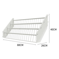 豫正 绘本架图书馆书架组合款小无过渡期绘本架落地书架白色简约 单绘本架（白1.0主架/0.9副架）