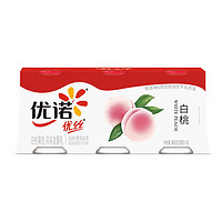 yoplait 优诺 优丝果粒白桃味酸奶135gx3杯