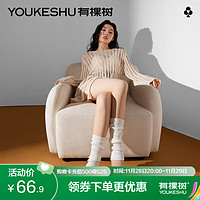 YOUKESHU 有棵树 一脚蹬光腿神器女秋冬裸感丝袜外穿加绒打底袜 无绒(130g) 1条 裸肤（适合 正常及偏黄肤色）