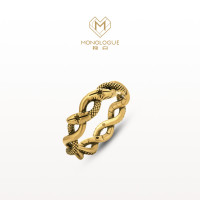 MONOLOGUE 独白 北纬三十度系列 舞动灵蛇戒指 足金 1.8g MR1682