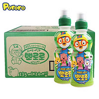 Pororo 啵乐乐0脂无负担儿童饮料 葡萄味 235ml*24瓶