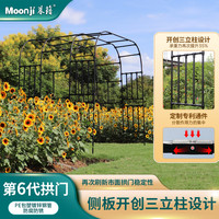拱门花架月季爬藤架葡萄架子庭院户外镀锌包塑钢管花园拱形支架