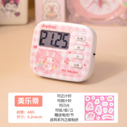 Melonboy 西瓜太郎 三丽鸥正版计时器库洛米美乐蒂倒计时器学习做题专用定时提醒小学生儿童自律时间管理器厨房闹钟多功能定时器