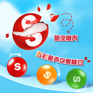 88VIP：Skittles 彩虹 糖混合4口味30g*4瓶儿童糖果便携装休闲小零食婚庆喜糖伴手礼