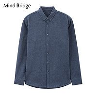 88VIP：Mind Bridge MindBridge百家好秋季衬衣男士长袖衬衫2024新款商务正装通勤上衣