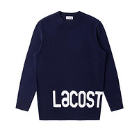 LACOSTE 拉科斯特 法国鳄鱼女装春秋时尚休闲圆领提花针织衫毛衣女