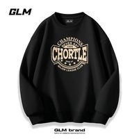森马集团GLM春秋季男士卫衣休闲运动宽松长袖打底衫大码印花上衣