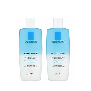 LA ROCHE-POSAY 理肤泉 欧洲直邮La Roche Posay理肤泉水油分离眼唇卸妆液125MLx2瓶装