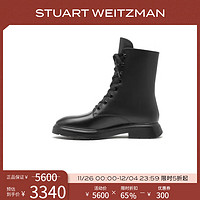 STUART WEITZMAN SW MCKENZEE 早秋机车马丁靴粗跟短靴女齿轮鞋