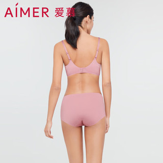 爱慕内衣内裤女棉质里裆弹力舒适中腰女士内裤轻裸AM237271粉紫色160