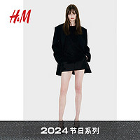 H&M 2024节日系列 女装毛针织衫 1255891