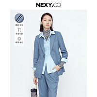 NEXY.CO 奈蔻 秋季商务通勤修身显瘦精致单扣正装西装外套女