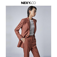 NEXY.CO 奈蔻 2024秋美拉德时尚通勤百搭西装外套女